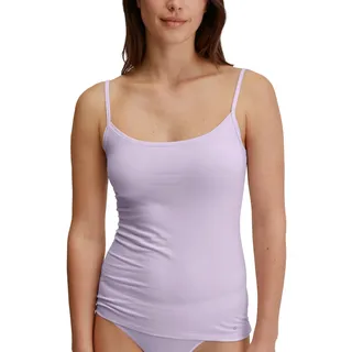 CALIDA Natural Comfort Spaghetti-Top Damen, aus hochwertiger Baumwolle, verstellbare Träger Orchid Petal 36-38
