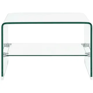 vidaXL Couchtisch Transparent 50×45×33 cm Hartglas