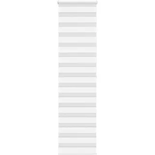 vidaXL Doppelrollo 55 x 200 cm Zebra/weiß