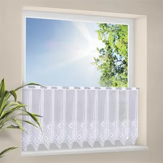 Gerster Scheibengardine »CARLINA« Stangendurchzug 1 Stk. tlg., weiß