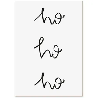 Declea Weihnachtsbrettchen Ho Ho Ho. Formen aus Holz zum Aufhängen oder Aufstellen. Dekoration Made in Italy. Dekoration zu Hause, Partys, Events. Design