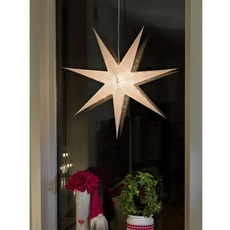 Bild 2990-250 Weihnachtsstern Glühlampe, LED Weiß mit ausgestanzten Motiven, mit Schalter