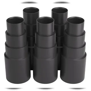 BAUHELD Staubsaugeradapter 5 Stück Schwarz