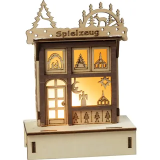 HGD CW00-1040 Weihnachtsdekoration, Holz, farbig, groß