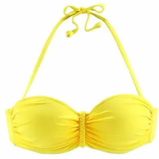 Buffalo Bügel-Bandeau-Bikini-Top Damen gelb Gr.34 Cup D