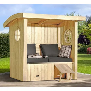 Weka Sitzlaube »Merano« inkl. Sitz- und Rückenauflage, beige