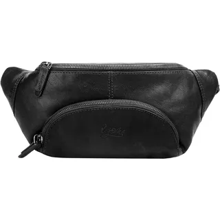 X-Zone Gürteltasche echt Leder, schwarz
