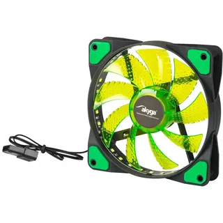 Akyga System fan AW-12E-BG 120mm 33 LED green Molex
