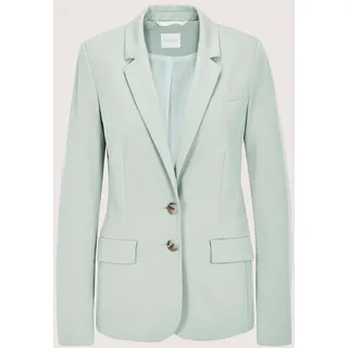 Jackenblazer MADELEINE "Blazer Langer Jersey-Blazer", Damen, Gr. 34, grün (salbei), Obermaterial: 65% Viskose CV. 30% Polyamid PA. 5% Elasthan EL., Modern, normal, Blazer Jackenblazer