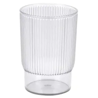 Urban Living Samba Glas aus Kunststoff, 350 ml, Durchmesser 7,7 cm x Höhe 11 cm, transparent