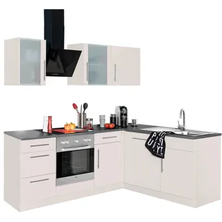 WIHO KÜCHEN Winkelküche Cali L-Form 220 x 170 cm beige