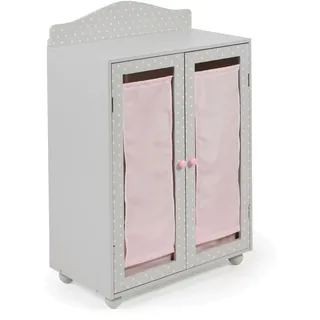 Bayer Chic 2000 CHIC2000 Puppenkleiderschrank »Puntos, grey«, grau