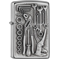 Bild 2007114 – Sturmfeuerzeug, Toolbox, Emblem Attached, StreetChrome,nachfüllbar,inhochwertigerGeschenkbox