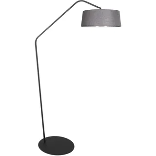 Anne Lighting - stehlampe - ZigZag - grau schwarz - metall - bogenlampe - E27 - 4254ZW - Grau, Schwarz