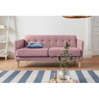 andas 2-Sitzer »Raadal« in geradliniger skandinavischer Optik, Design by Morten Georgsen, rosa