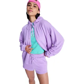 Roxy Damen-Fleecepullover Surfen von Daylight, mit durchgehendem Reißverschluss, Violett