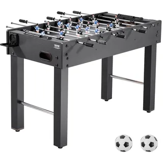 Vevor Tischfußballtisch in Standardgröße (1212 x 610 x 838 mm), Indoor-Kickertisch für Zuhause, Familie und Spielzimmer, langlebiges Set, inkl. 2 Bällen & Punktezähler & 2 Getränkehaltern