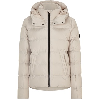 Ziener Damen TUSJA Ski-Jacke/Winter-Jacke | warm, atmungsaktiv, wasserdicht, silver beige, 44