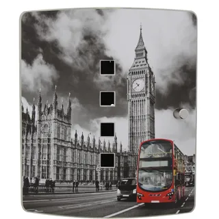 Burg Wächter 38840 6204/10 Ni Big Ben, Schwarz/edelstahl