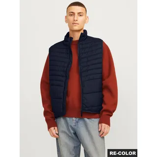 Jack & Jones Steppweste "JJESTATE Praktische Weste mit Beutel, ideal für unterwegs" unifarben, modisch, regular fit, Polyester, sky captain