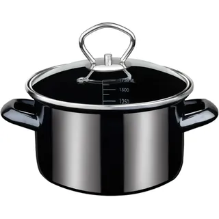 GSW Fleischtopf »Profi-Black-Star« 1 Stk. tlg. Stahl-Emaille, schwarz