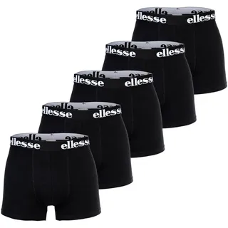 Ellesse Jungen Boxershorts, 5er Pack - EMARIO, Unterhose, Baumwollmischung Schwarz 152/158