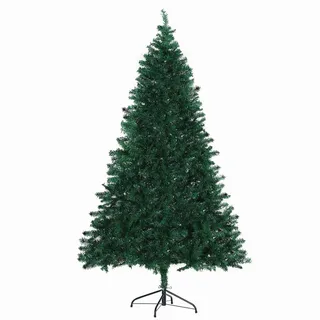 Homcom Weihnachtsbaum Tannenbaum Christbaum 1000 Äste Fichte PVC Metall,