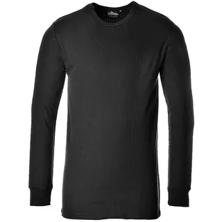 PORTWEST Herren Thermal Thermo T Shirt mit langen rmeln, Schwarz, XXL EU