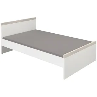 Paidi Bett , Weiß, Silbereichenfarben , Holzwerkstoff , 120x200 cm , Blauer Engel, Goldenes M , Schlafzimmer, Betten, Einzelbetten