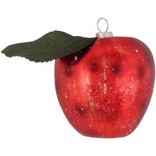 Krebs Glas Lauscha Christbaumschmuck »CBK70009, Weihnachtsdeko rot, Christbaumschmuck« roter Apfel