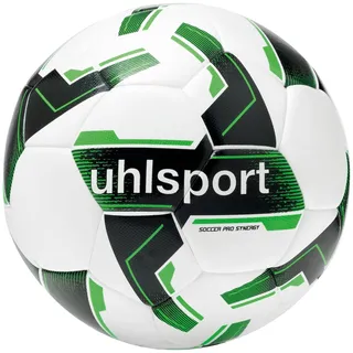 Uhlsport Soccer Pro Synergy Fußball für Kinder und Erwachsene- Spiel- und Trainingsball in Synergy G1-Technologie - FIFA BASIC, 3, Weiß/Schwarz/Fluo Grün