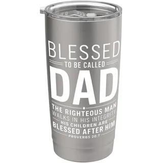 Gesegnet, Vater genannt zu werden, christlicher Vater, Glaube, Religion Doppelwandiger Edelstahl-Thermobecher