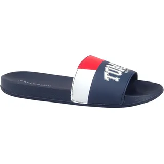 Tommy Hilfiger Schuhe Varsity Print, T3B0322741172800 - Weiß, Dunkelblau, Rot