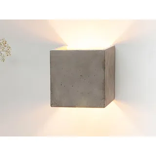 Wandleuchte B3 Gant Lights grau, Designer Stefan Gant, 14x14x14 cm