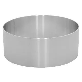 SCHNEIDER Dessert- und Tortenring, Ø 180 mm, Kuchenring aus Aluminium, nahtgeschweißt, Höhe: 70 mm