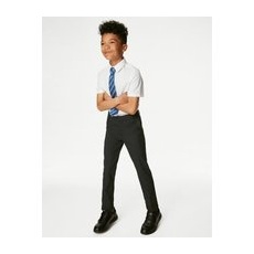 Boys M&S Collection Boys' Skinny Leg School Trousers (2-18 Yrs) - Charcoal, Charcoal - 13-14