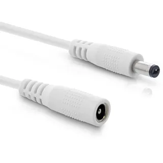 InLine Verlängerungskabel, DC Stecker 5,5x2,1mm, weiß, 0.5m