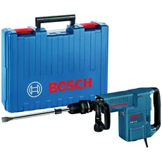 Bosch Professional Schlaghammer GSH 11 E (inkl. Zusatzhandgriff, 1x Flachmeißel, Fetttube, Maschinentuch, im Handwerkerkoffer)