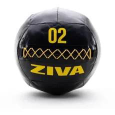 ZIVA Performance Wall Ball 2 kg Wandkugel, schwarz/gelb, Einheitsgröße