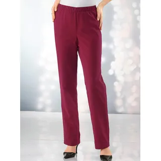 Thermohose CLASSIC BASICS, Damen, Gr. 28, Kurzgrößen, rot (bordeaux), 100% Polyester, unifarben, lang, Hosen Thermohose