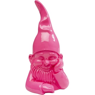 Kare Design Deko Figur Zwerg, Pink, Polyresin, 21x10x9cm (H/B/T)