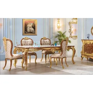 Waschbecken Waschtisch Massanfertigung 200x70cm Marmor Naturstein Tisch Platte - Gold
