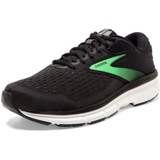 Brooks Damen Dyad 11 Running Shoe, Black Ebony Green, 40.5 EU X-Weit