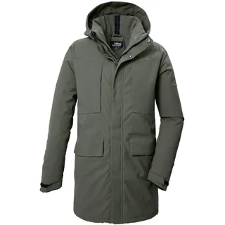 KILLTEC Herren Funktionsparka/Parka mit abzippbarer Kapuze KOW 80 MN PRK, oliv, S, 41848-000