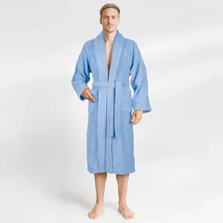 HAMMETEX Herrenbademantel »hergestellt aus 100% Baumwolle – 380 g/m2 Frottee, mit Taschen«, 1 Stk.