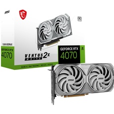 Bild GeForce RTX 4070 Ventus 2X White 12G OC, 12GB GDDR6X, HDMI, 3x DP (V513-403R)