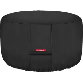 Porch Shield Feuerschalen-Abdeckung, wasserdicht, 600D, strapazierfähig, rund, für Terrasse, Feuerschale, Schwarz – 81,3 cm
