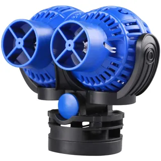 SunSun JVP-231 Strömungspumpe 8000 l/h 12 W Aquarium Pumpe mit 2 schwenkbaren Düsen, Magnethalter zur einfachen Befestigung und Durchflussregler