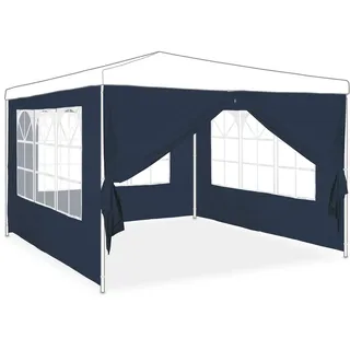 Relaxdays Seitenwand für Pavillon 4er Set 2 x 3 m Blau