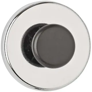 Maul Magnet Mit Griffknopf 5,1x2,4cm | Starker Haftmagnet Mit 9kg Haftkraft | Einsetzbar Als Kleiderhaken, Garderobenhaken Und Taschenhalter | Für Kühlschrank, Magnettafel | Silber 9 kg Tragfähigkeit 51 mm,